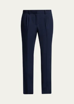 BalenciagaBarathea Wool Crepe Straight-Leg Trousers