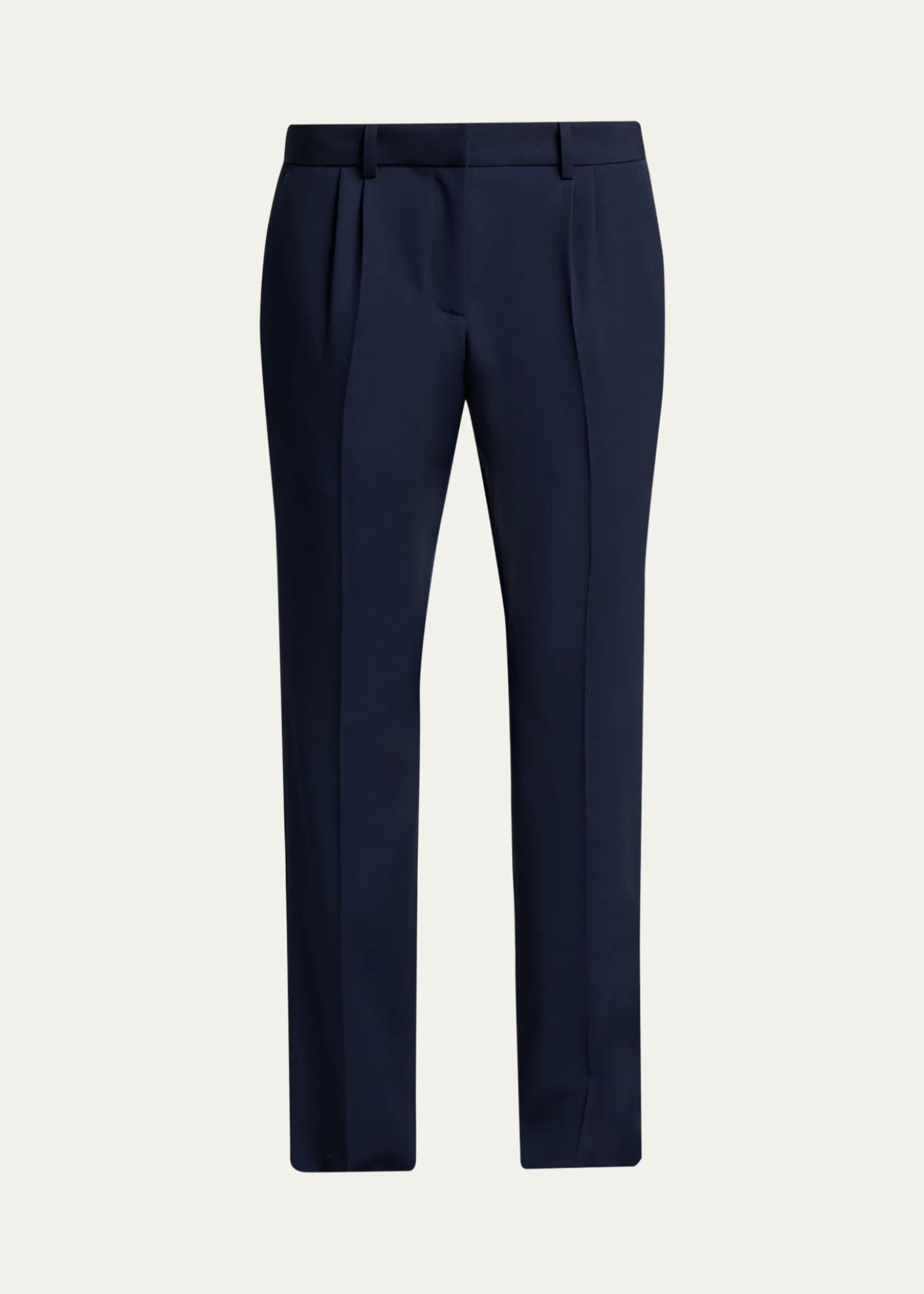 BalenciagaBarathea Wool Crepe Straight-Leg Trousers