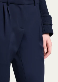 BalenciagaBarathea Wool Crepe Straight-Leg Trousers