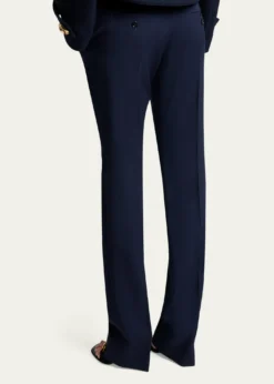 BalenciagaBarathea Wool Crepe Straight-Leg Trousers