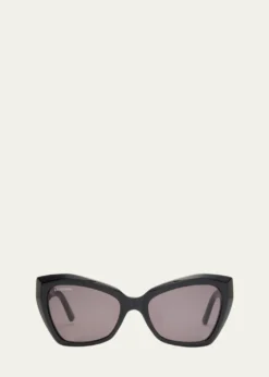 BalenciagaBB0271S Logo Acetate Butterfly Sunglasses