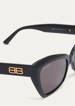 BalenciagaBB0271S Logo Acetate Butterfly Sunglasses