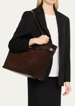 BalenciagaBel Air Large Waxed Suede Tote Bag