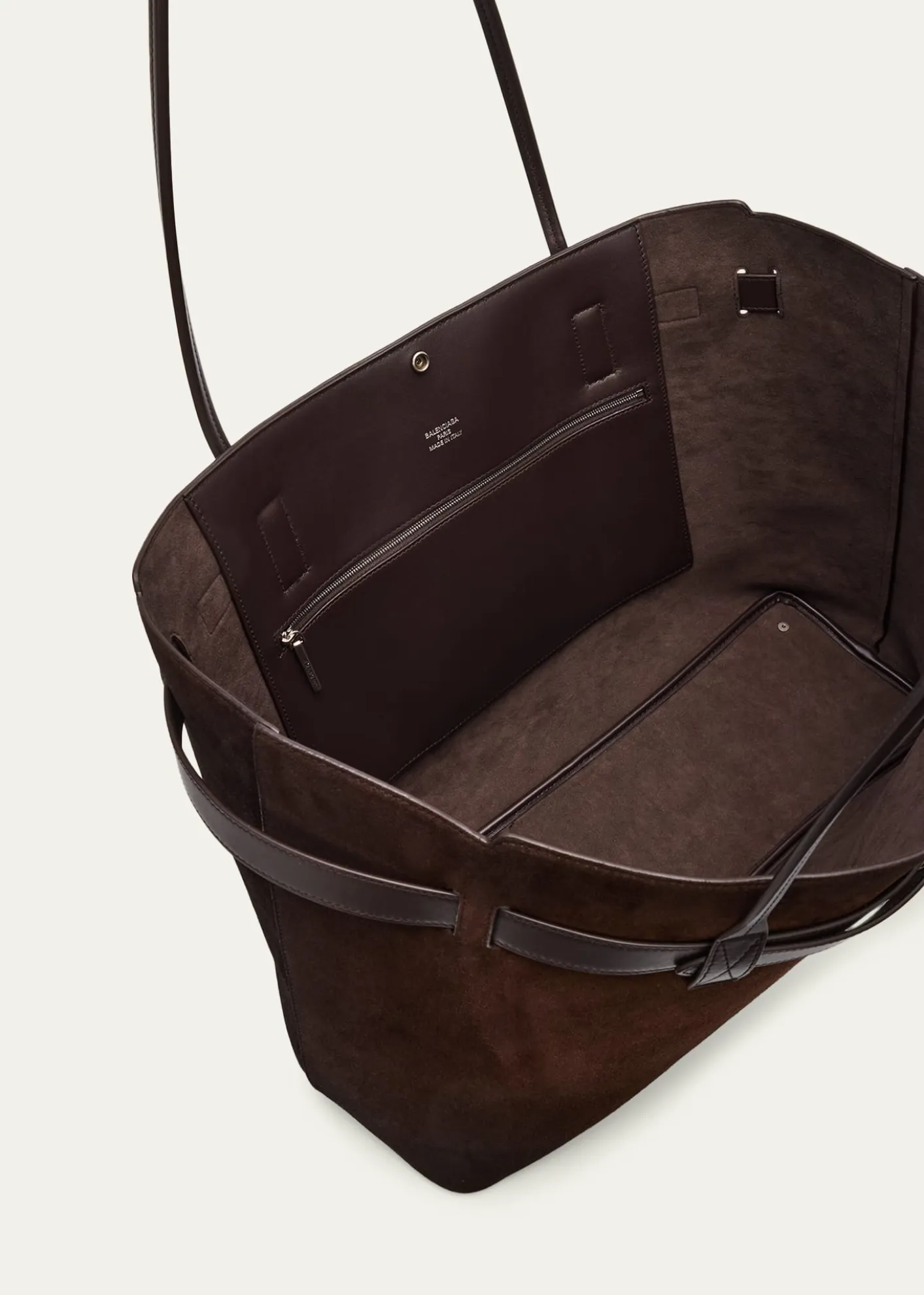 BalenciagaBel Air Large Waxed Suede Tote Bag