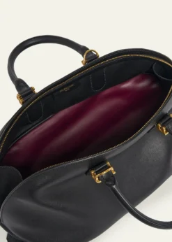BalenciagaBolero Medium Leather Bowling Bag