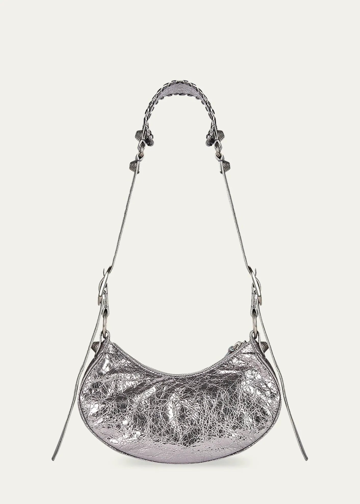 BalenciagaCagole XS Metallic Stud Hobo Shoulder Bag
