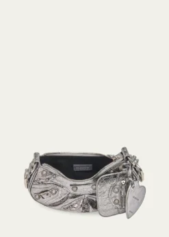 BalenciagaCagole XS Metallic Stud Hobo Shoulder Bag