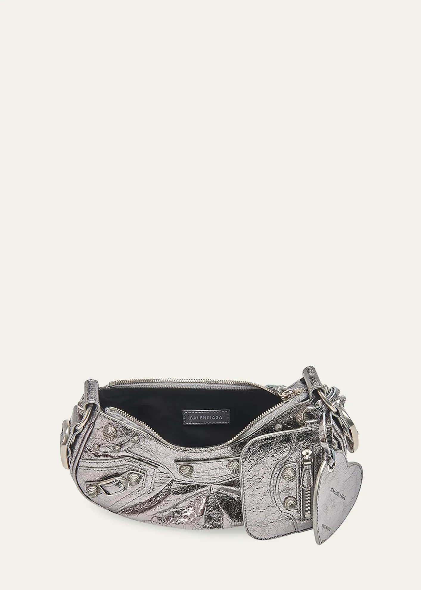 BalenciagaCagole XS Metallic Stud Hobo Shoulder Bag