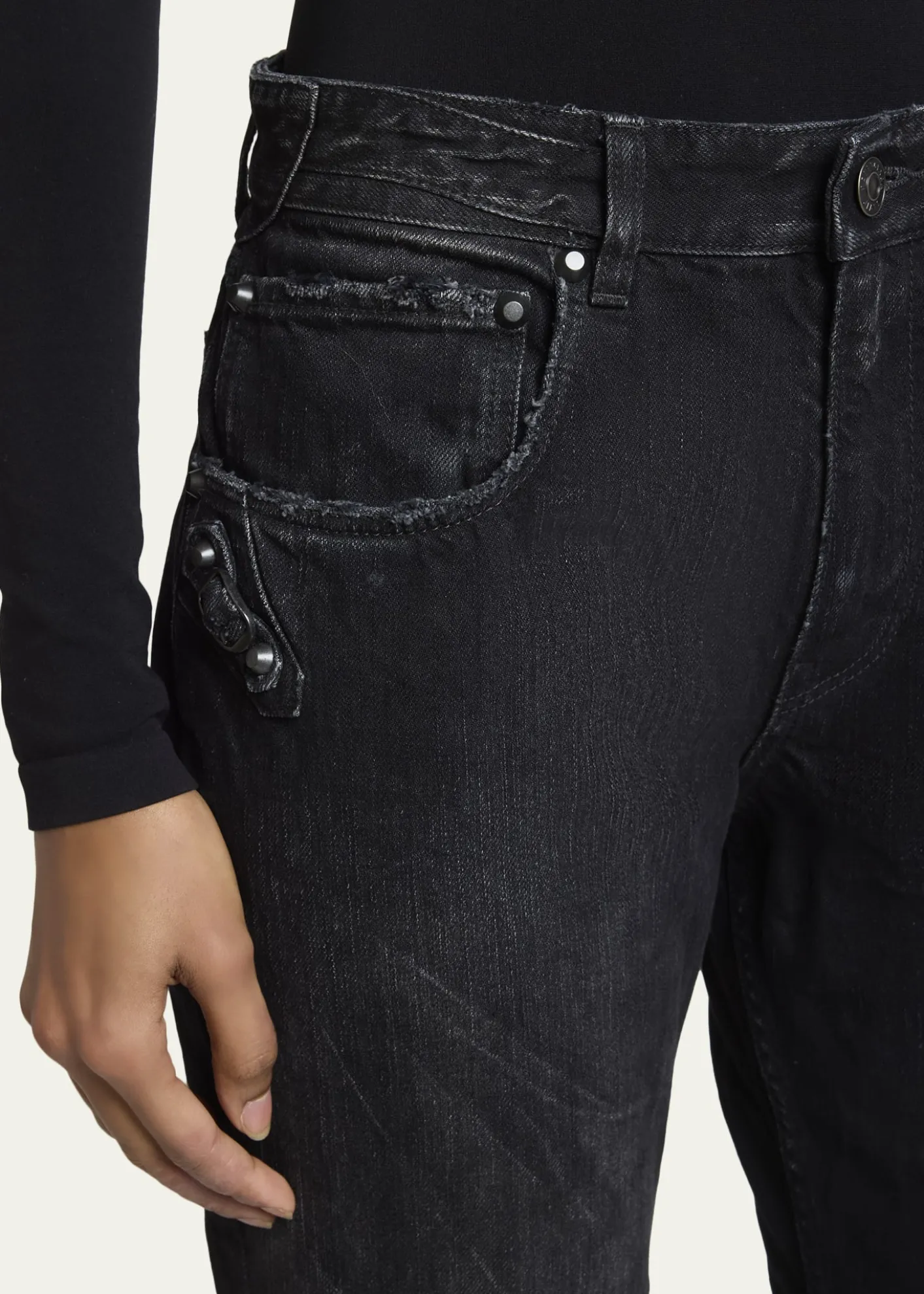 BalenciagaCity Straight-Leg Jeans
