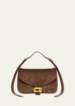 BalenciagaClicca Medium Suede Shoulder Bag