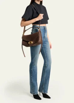 BalenciagaClicca Medium Suede Shoulder Bag