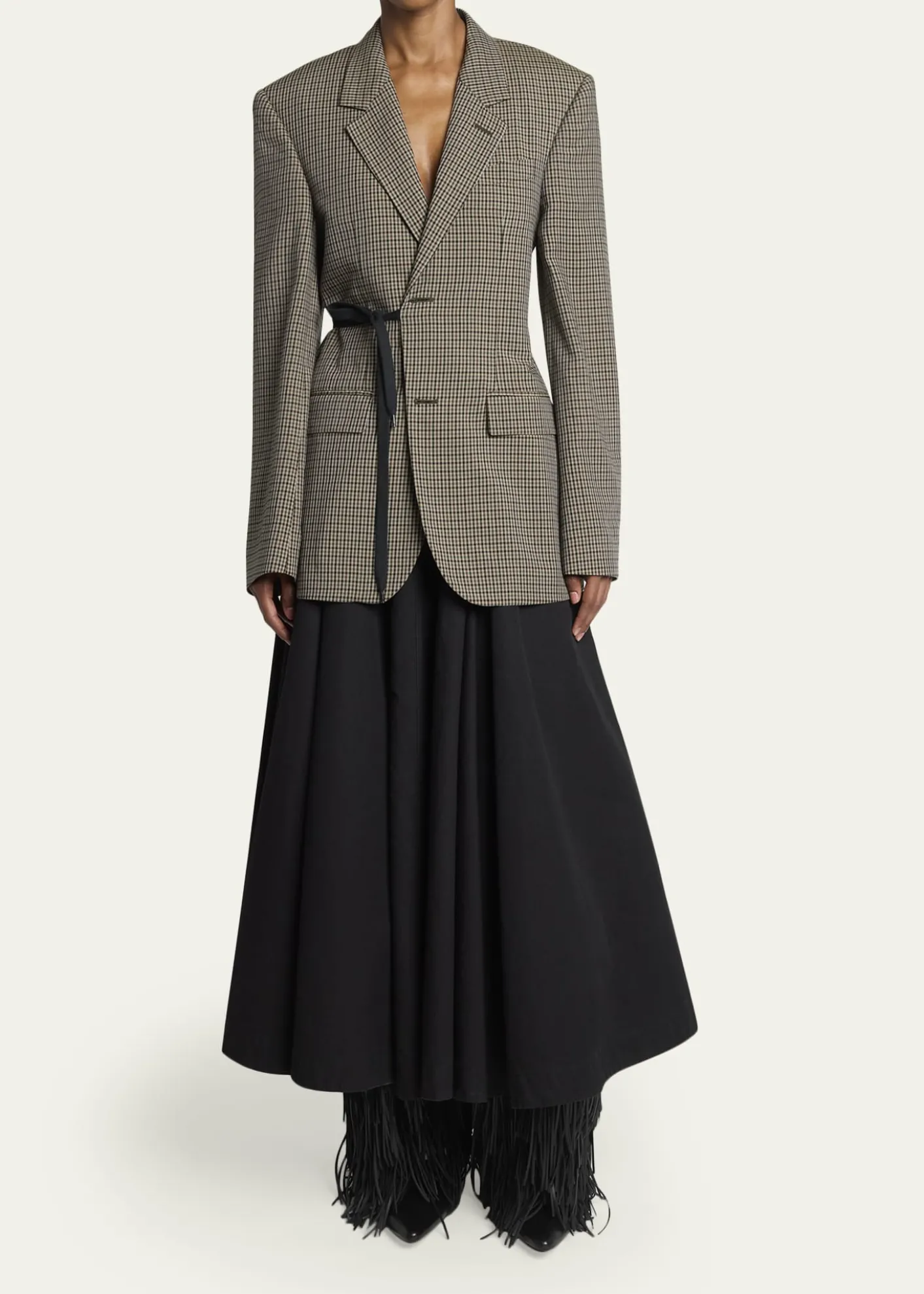 BalenciagaCotton Godet Maxi Skirt