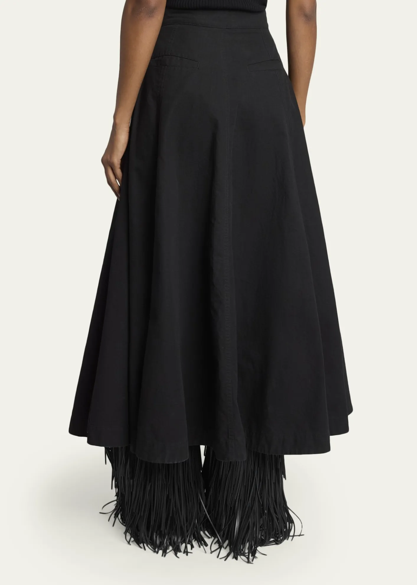 BalenciagaCotton Godet Maxi Skirt