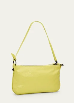 BalenciagaLe City Crinkled Leather Pouch Shoulder Bag