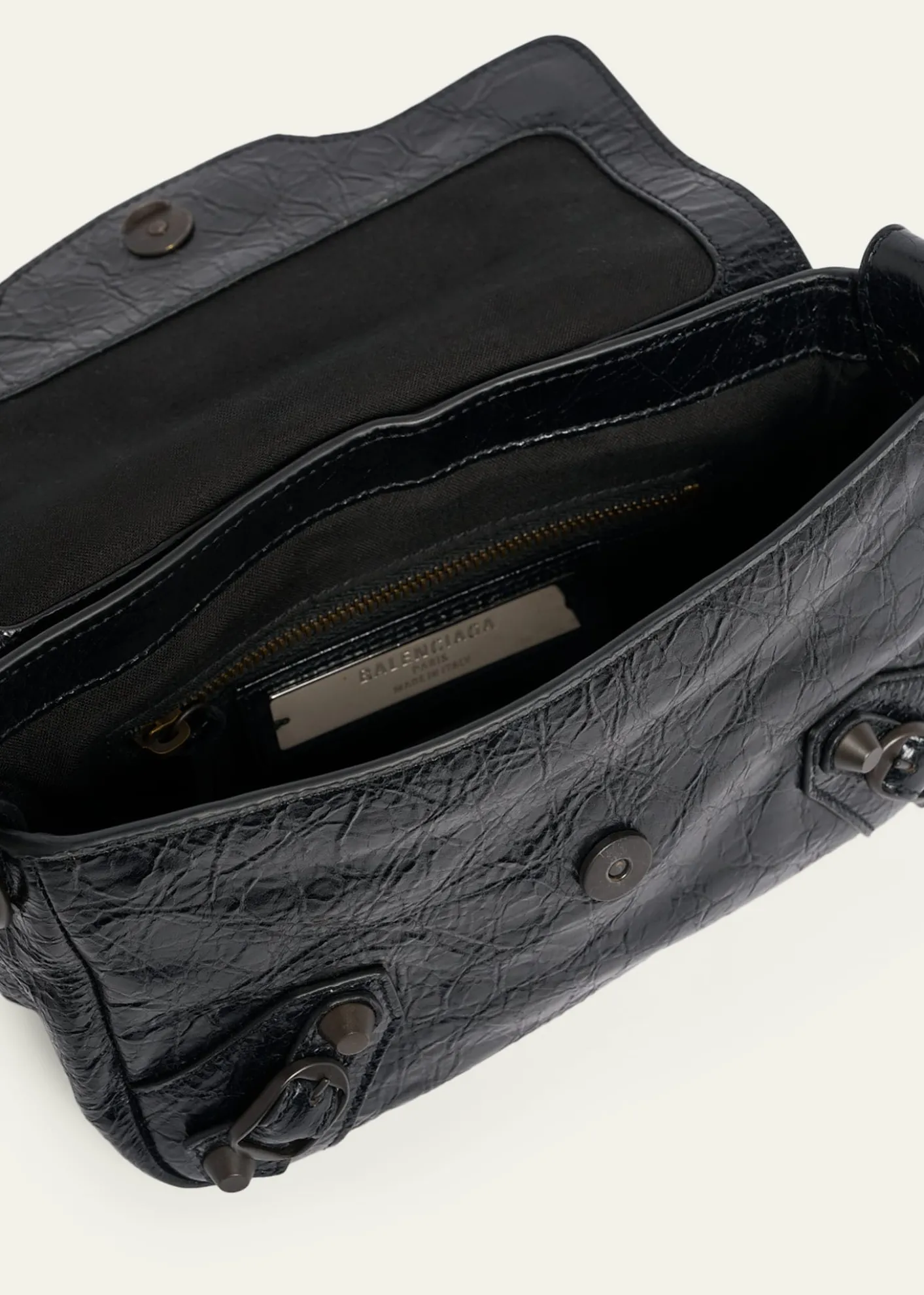 BalenciagaLe City Leather Crossbody Bag
