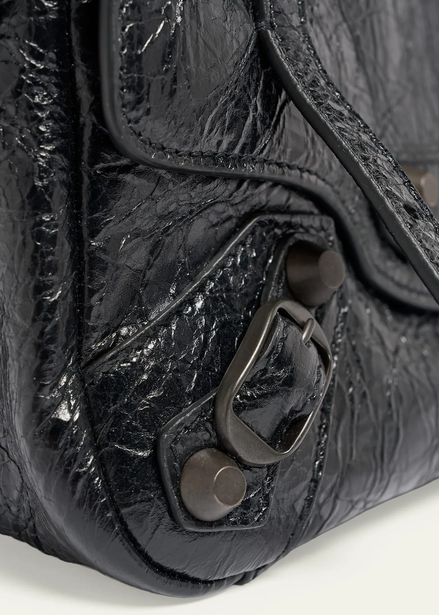 BalenciagaLe City Leather Crossbody Bag
