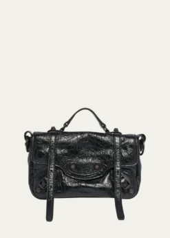 BalenciagaLe City Leather Crossbody Bag