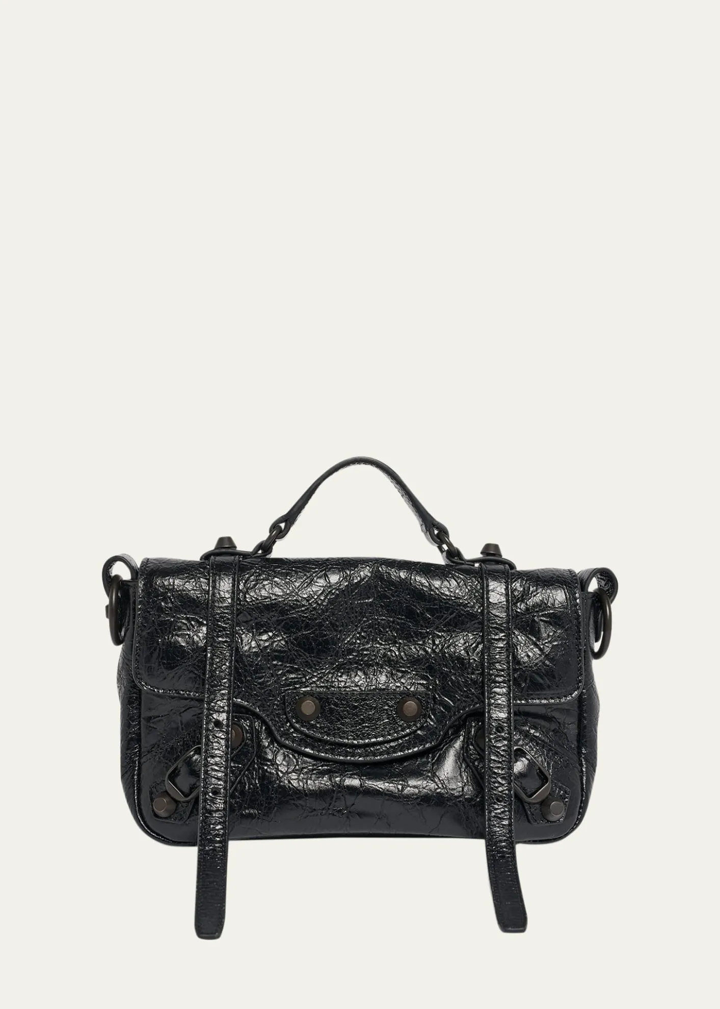 BalenciagaLe City Leather Crossbody Bag