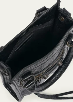 BalenciagaLe City Leather Tote Phone Holder