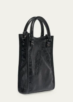 BalenciagaLe City Leather Tote Phone Holder