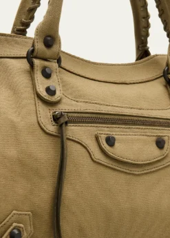 BalenciagaLe City Medium Canvas Top-Handle Bag