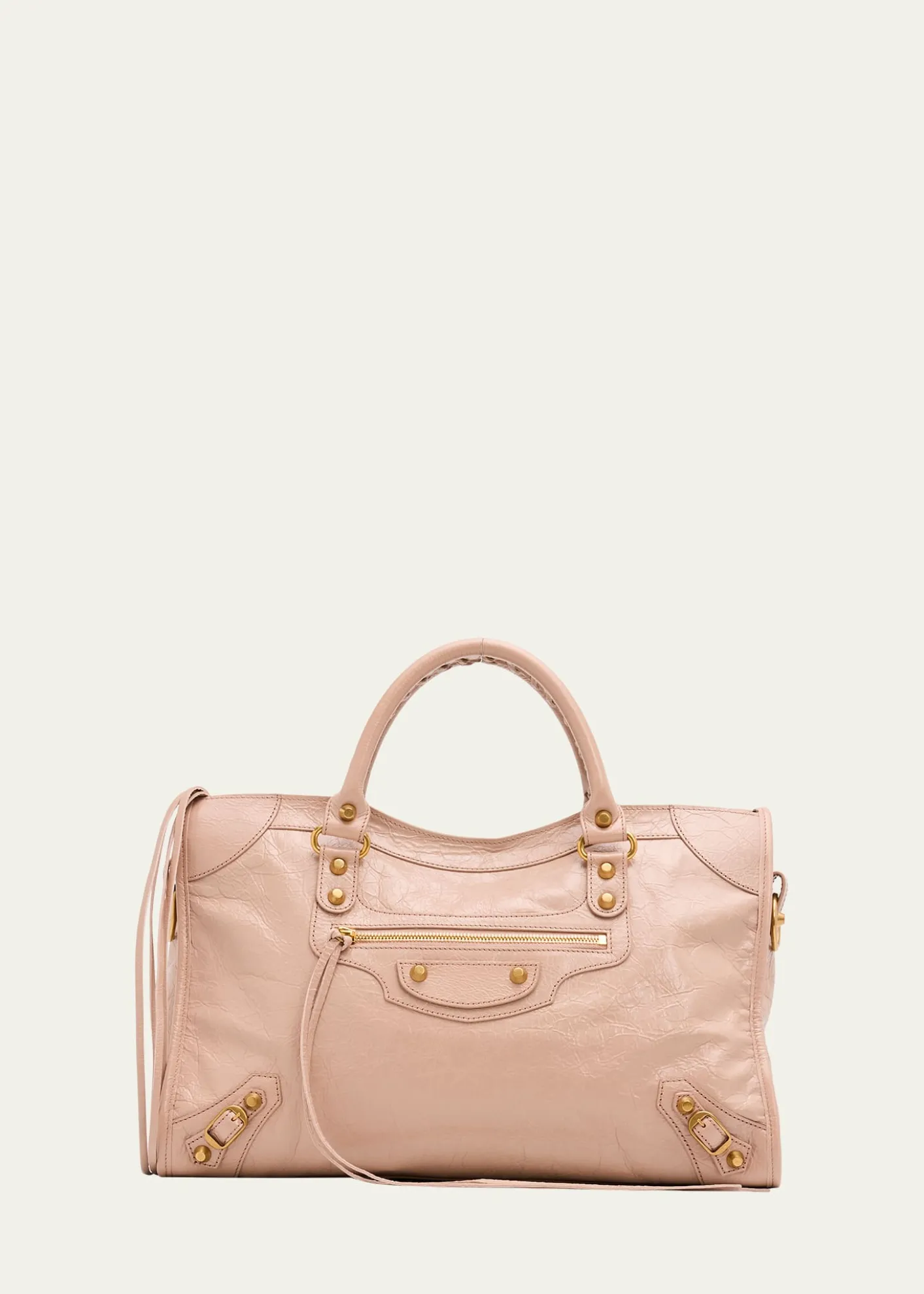 BalenciagaLe City Medium Leather Top-Handle Bag