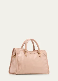 BalenciagaLe City Medium Leather Top-Handle Bag