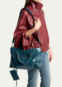 BalenciagaLe City Medium Leather Tote Bag