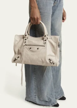 BalenciagaLe City Medium Leather Top-Handle Bag