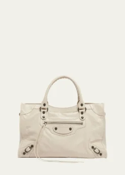 BalenciagaLe City Medium Leather Top-Handle Bag