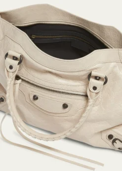 BalenciagaLe City Medium Leather Top-Handle Bag