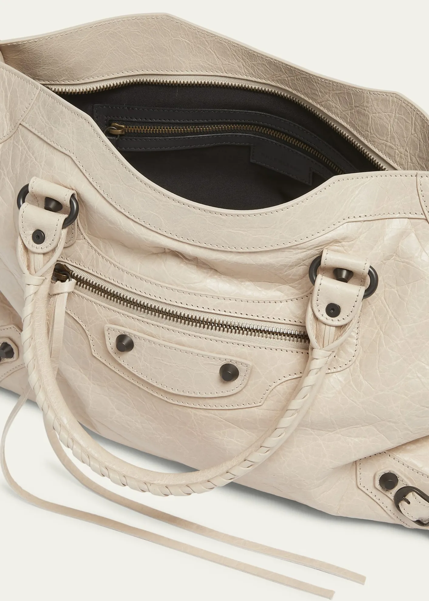 BalenciagaLe City Medium Leather Top-Handle Bag