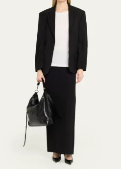 BalenciagaLe City Medium Leather Hobo Bag