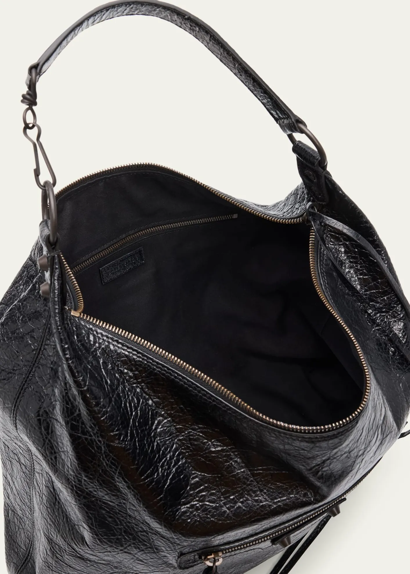 BalenciagaLe City Medium Leather Hobo Bag