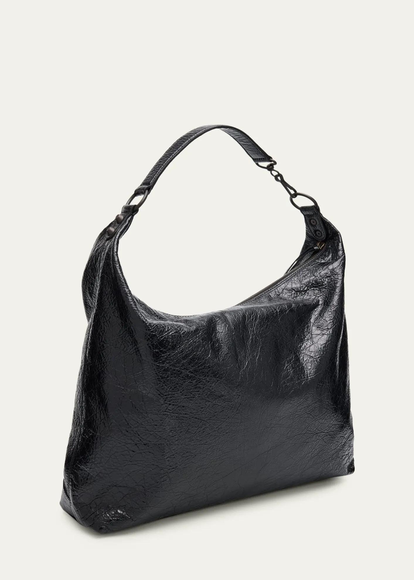 BalenciagaLe City Medium Leather Hobo Bag