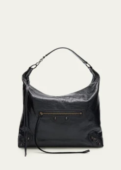 BalenciagaLe City Medium Leather Hobo Bag