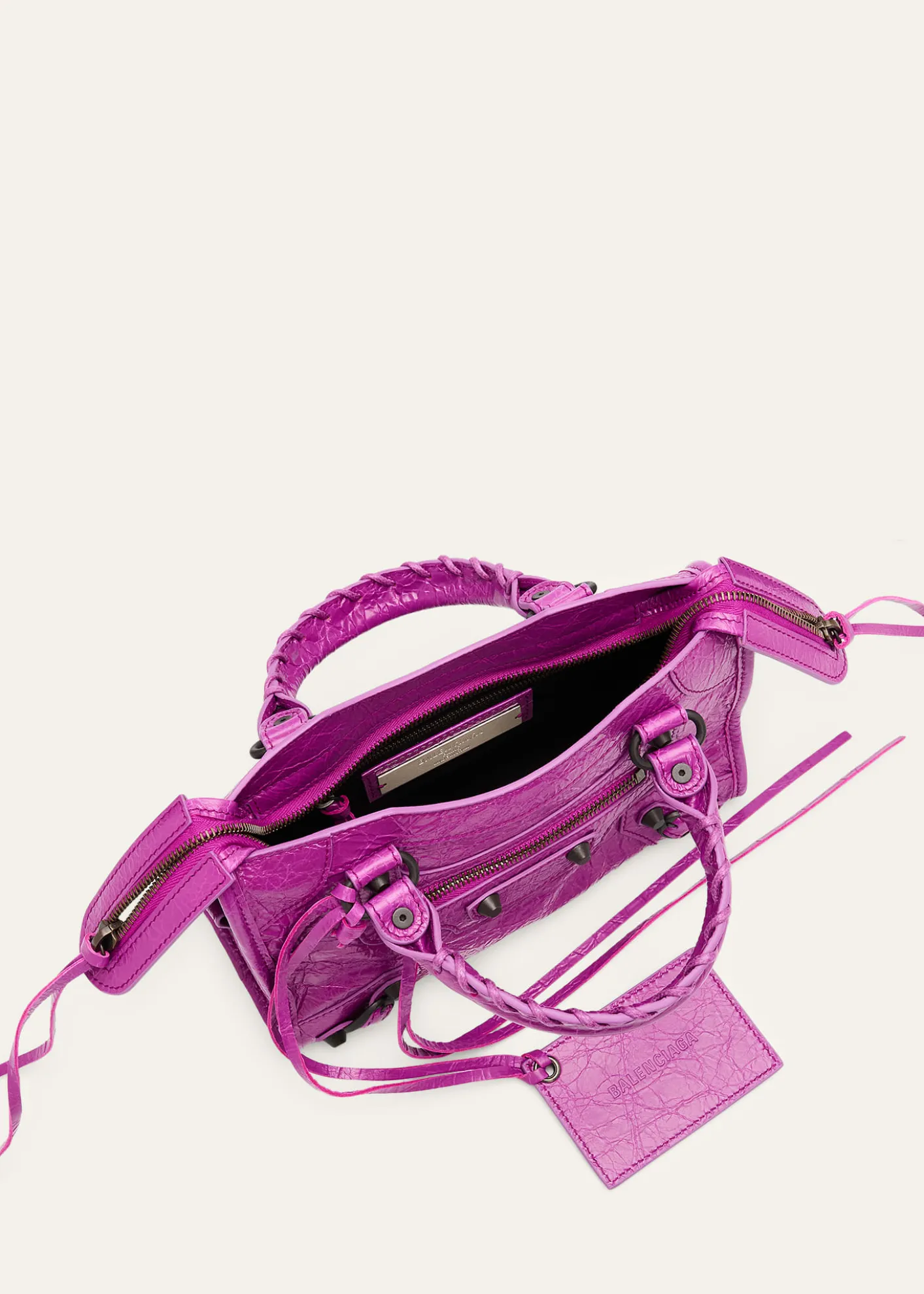 BalenciagaLe City Mini Leather Top-Handle Bag