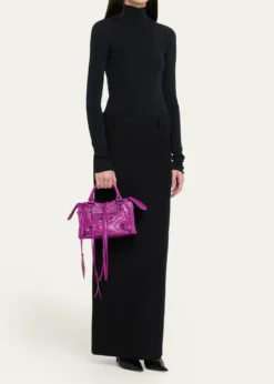 BalenciagaLe City Mini Leather Top-Handle Bag