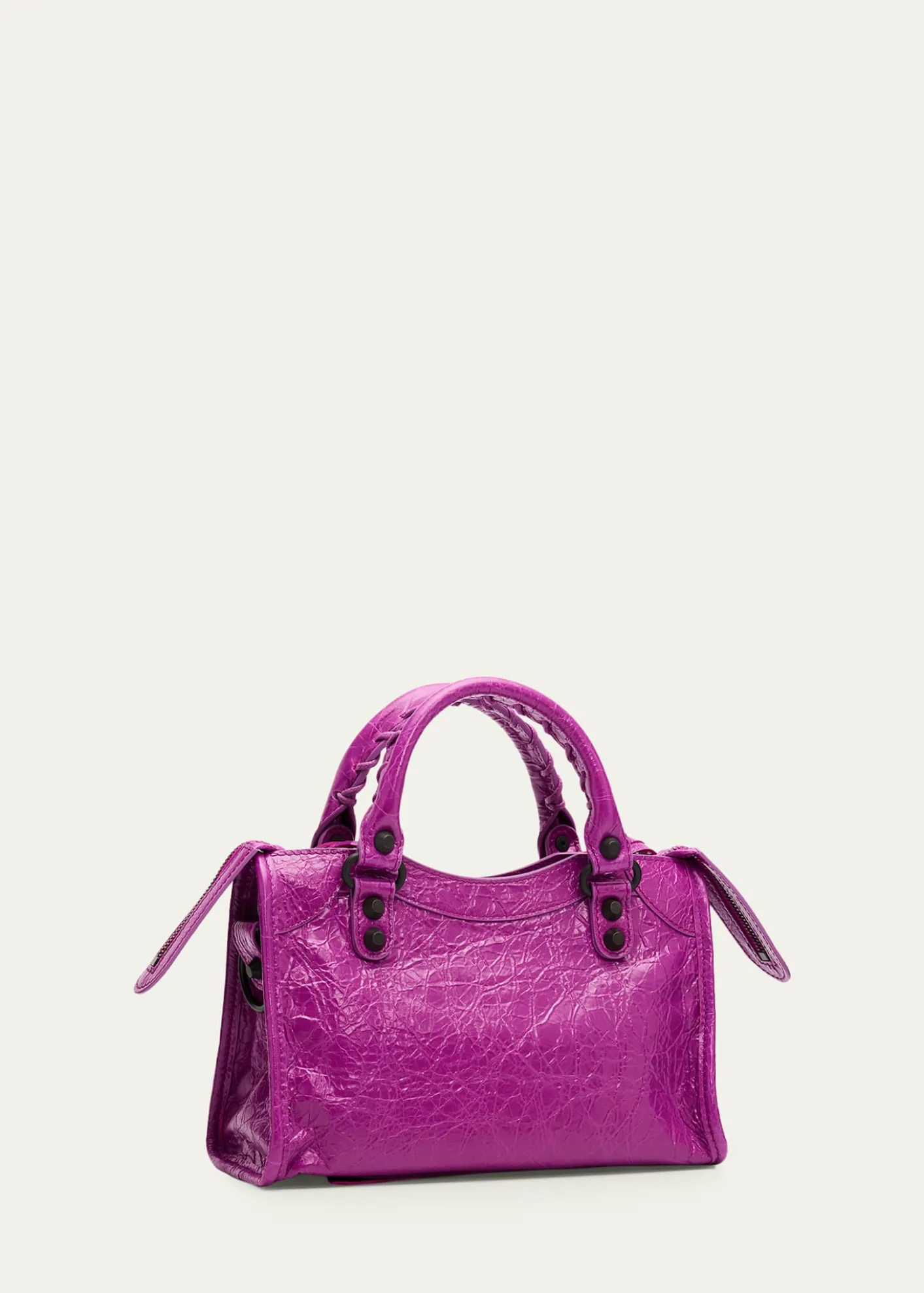 BalenciagaLe City Mini Leather Top-Handle Bag