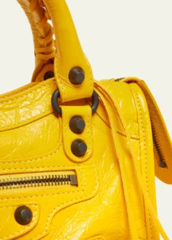 BalenciagaLe City Mini Leather Top-Handle Bag