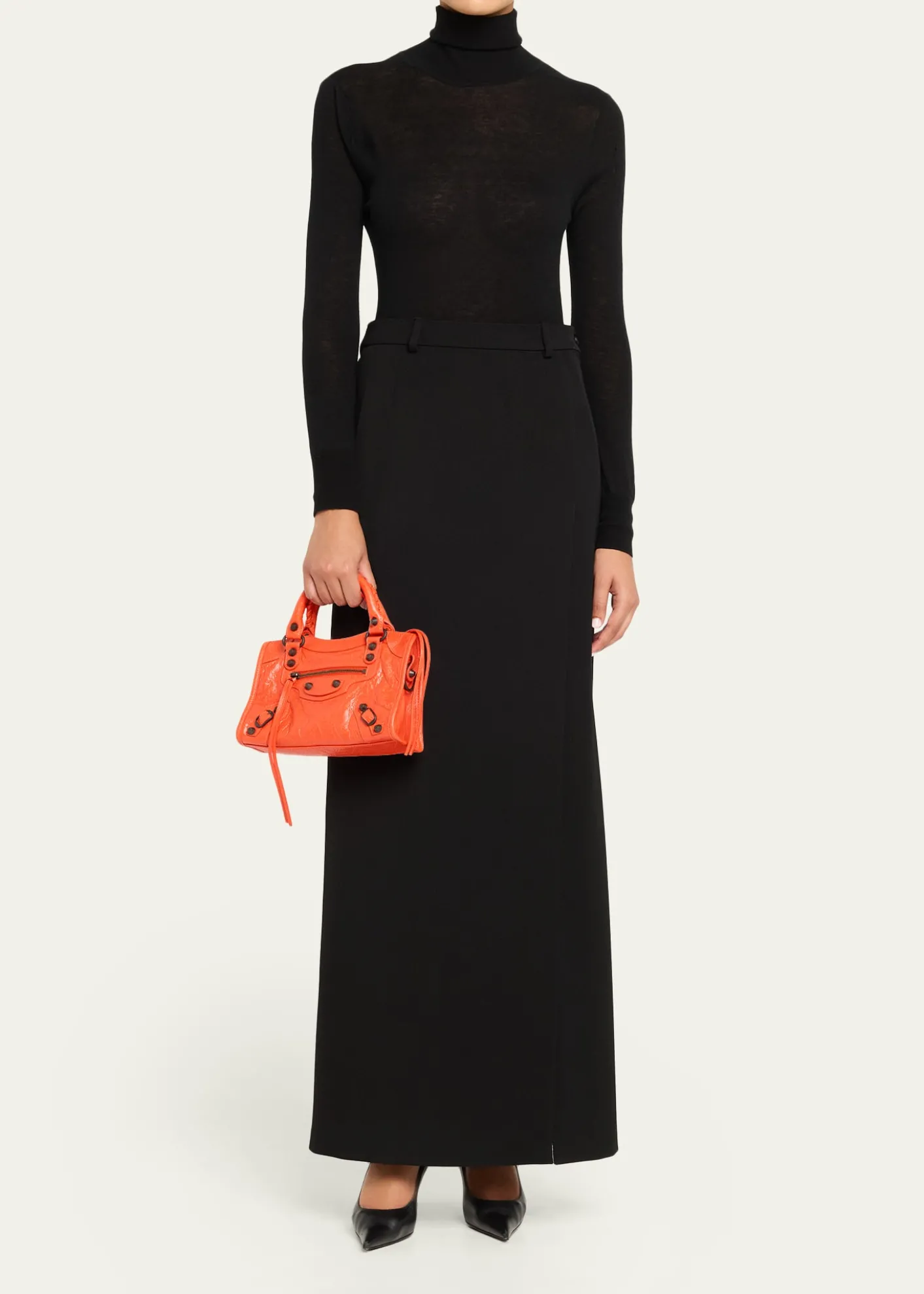 BalenciagaLe City Mini Leather Top-Handle Bag