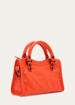 BalenciagaLe City Mini Leather Top-Handle Bag