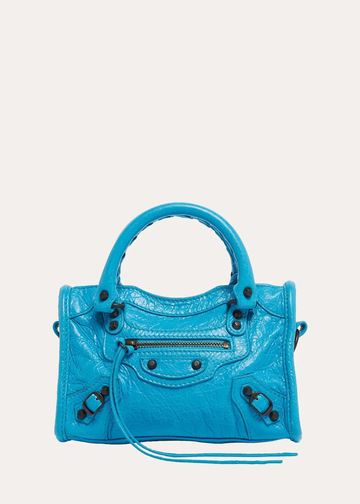 BalenciagaLe City Nano Leather Top-Handle Bag