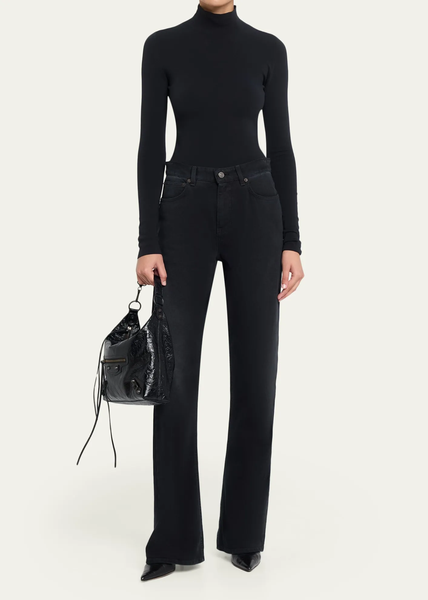 BalenciagaLe City Small Leather Hobo Bag