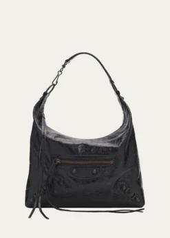 BalenciagaLe City Small Leather Hobo Bag