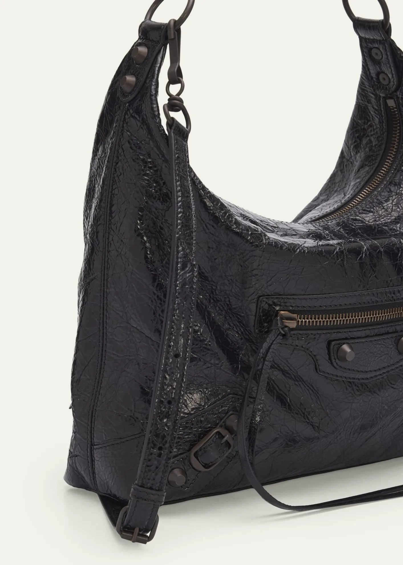 BalenciagaLe City Small Leather Hobo Bag