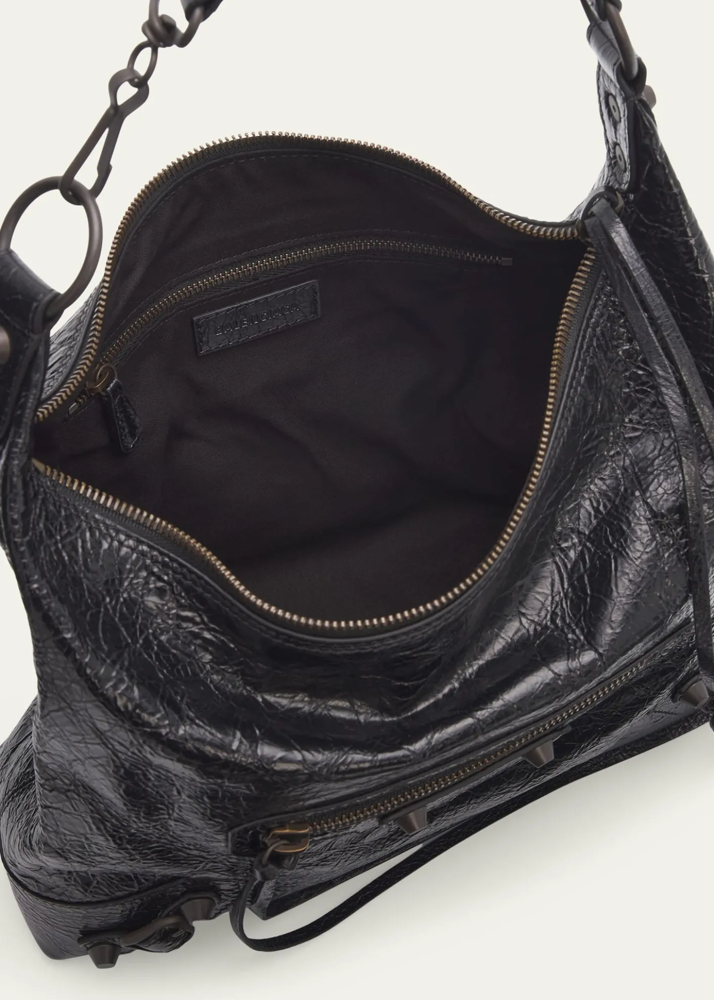 BalenciagaLe City Small Leather Hobo Bag