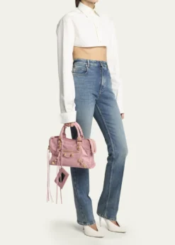 BalenciagaLe City Small Leather Top-Handle Bag