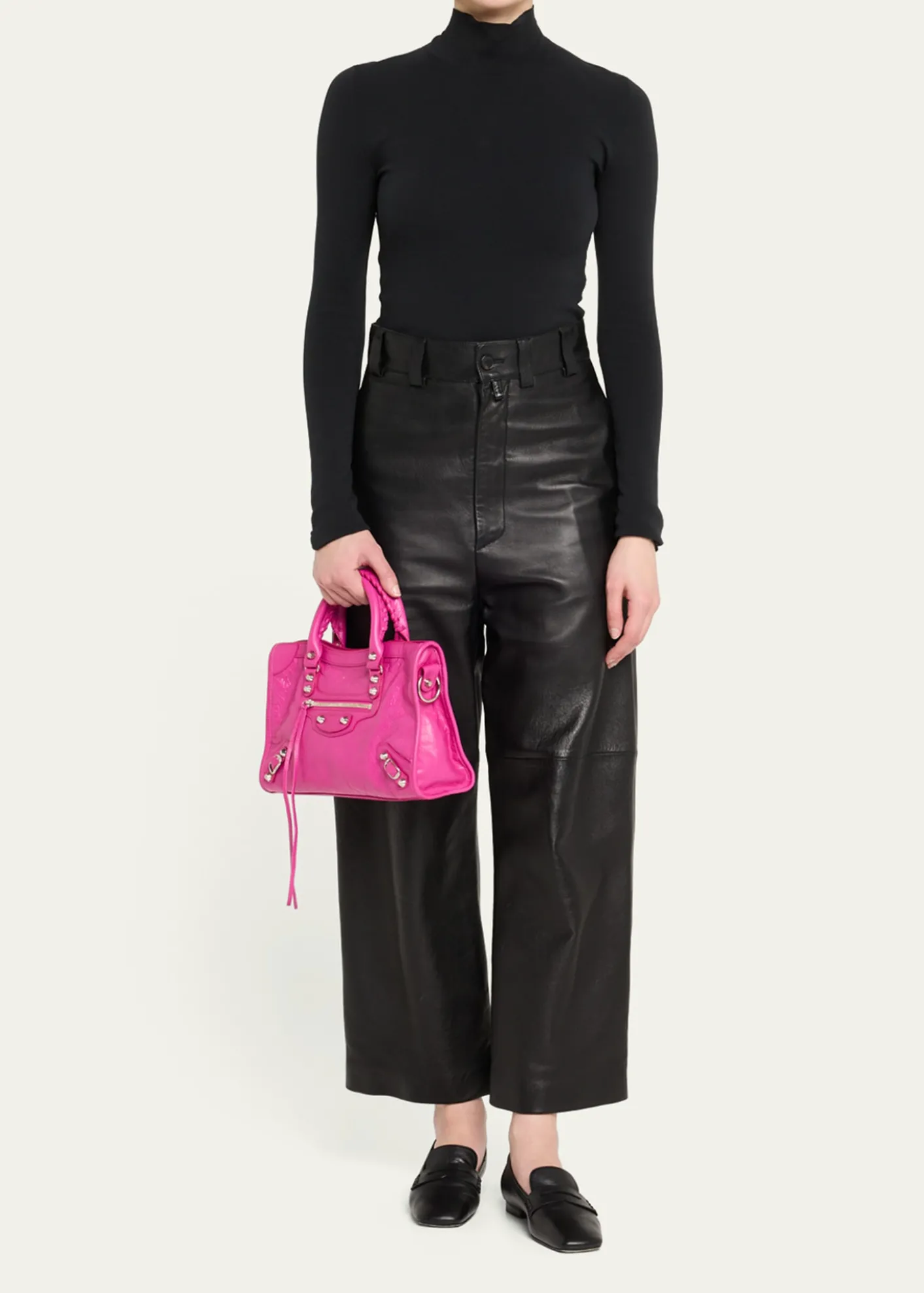 BalenciagaLe City Small Leather Top-Handle Bag
