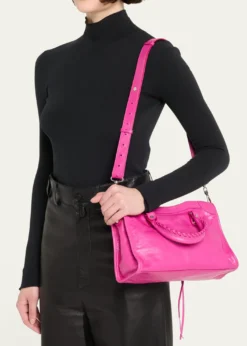 BalenciagaLe City Small Leather Top-Handle Bag